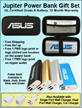 Jupiter Power Bank in Zipper Wallet Gift Set